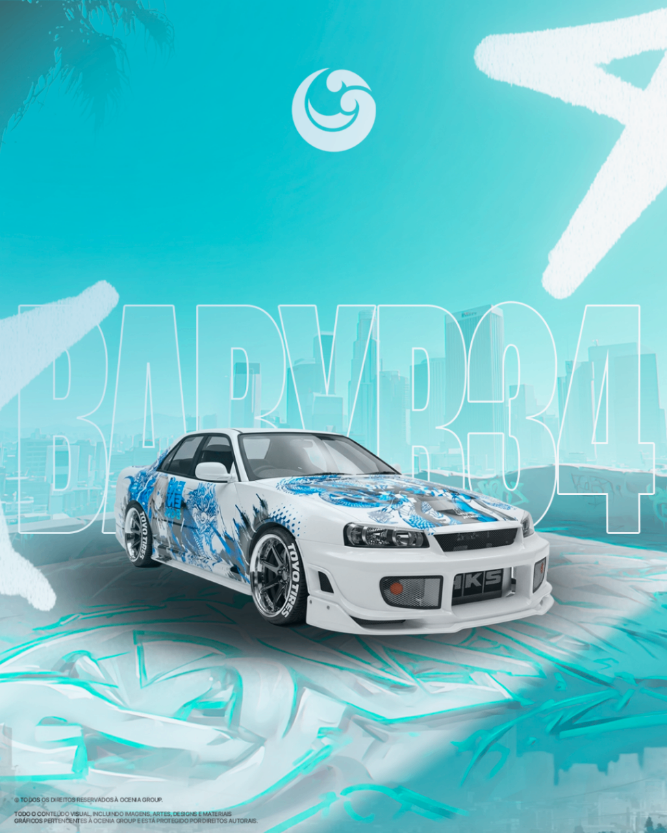 R34 Blue Dragon - Kids